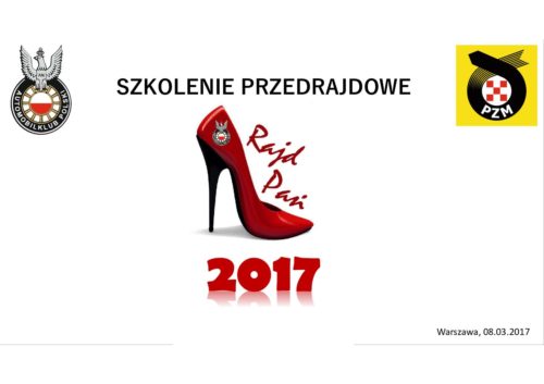 Szkolenie przedrajdowe Rajd Pań 2017