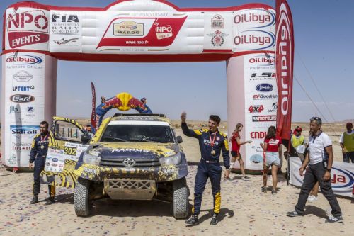 Aron Domżała na podium Pucharu Świata Cross-Country FIA 2017