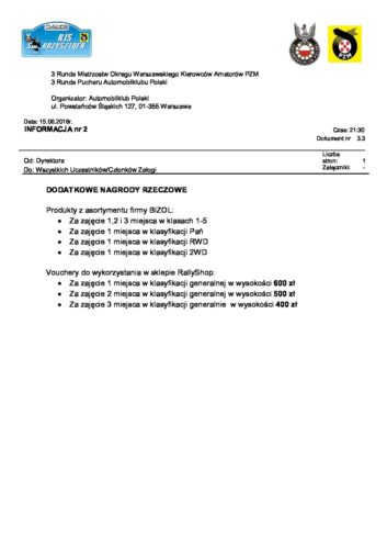 Informacja nr 2