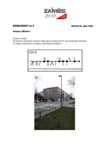 Komunikat nr 1