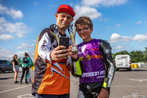 PIT BIKE i Rodzinne podium zawodników AP w Toruniu