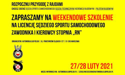 Szkolenie Sędziów Sportu Samochodowego