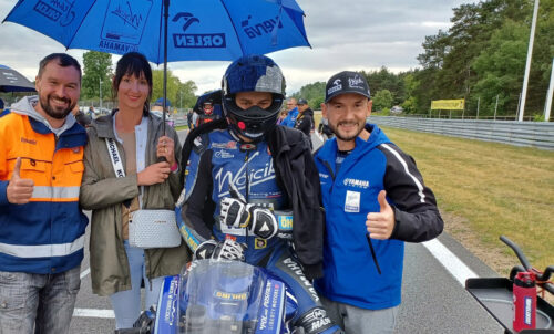 Artur Wielebski na podium w I rundzie WMMP w klasie Superstock 600