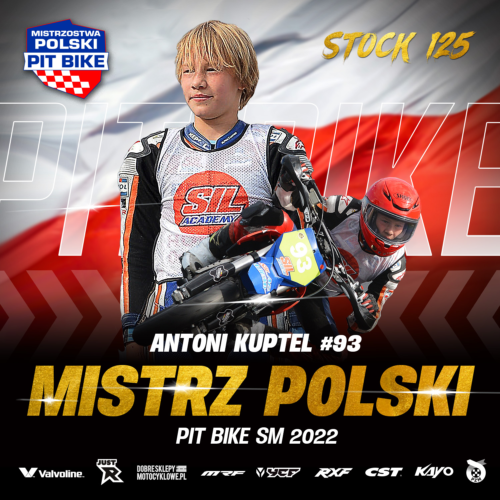 Antoni Kutel Mistrzem Polski Stock 125 PitBike SM