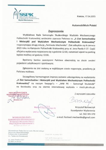 Zaproszenie na zlot.