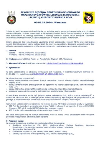 Informacja szczegółowa