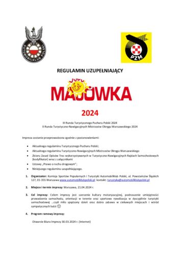Regulamin uzupełniający